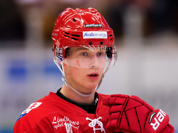 Potential Detroit Red Wings draft pick Elias Pettersson.