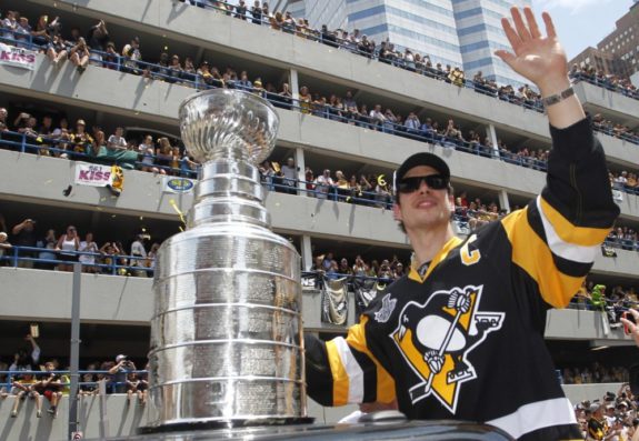 Sidney Crosby at the 2016 Stanley Cup Parade
