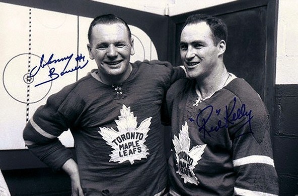 Toronto Maple Leafs Signed Johnny Bower Jersey Retirement 8x10