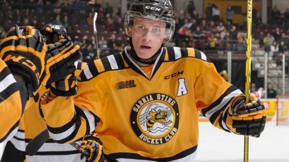 (THW file photo) Jakob Chychrun was once considered a candidate for first overall in this draft class, but he too seems to dropping in the rankings as the big day approaches.