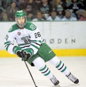 UND forward Coltyn Sanderson (Russ Hons, UND Athletics )