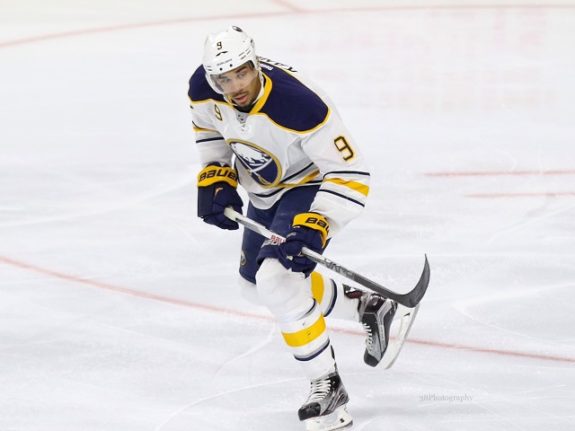 (Amy Irvin/The Hockey Writers) Evander Kane is nearing a return from cracked ribs, but could he be heading to Vancouver in the meantime? A homecoming could be in the cards if the Canucks really want to go that route.