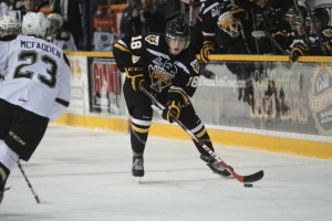 Pierre-Luc Dubois of the Cape Breton Screaming Eagles