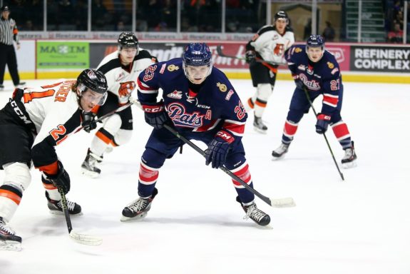 Sam Steel of the Regina Pats