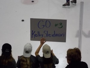 Kelley Steadman's biggest fans traveled from Pittsburgh for the All-Star Game (photo credit : Elaine Shircliff)