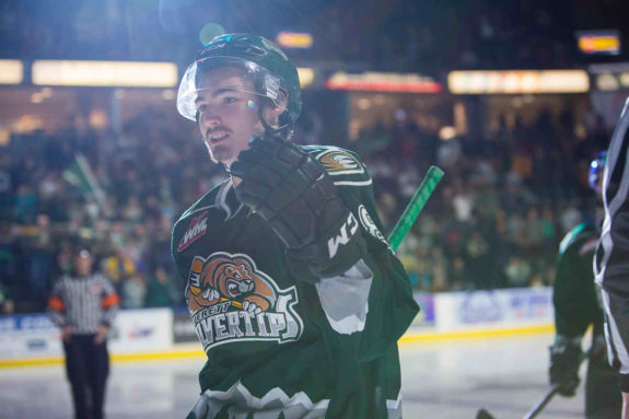 Patrick Bajkov of the Everett Silvertips