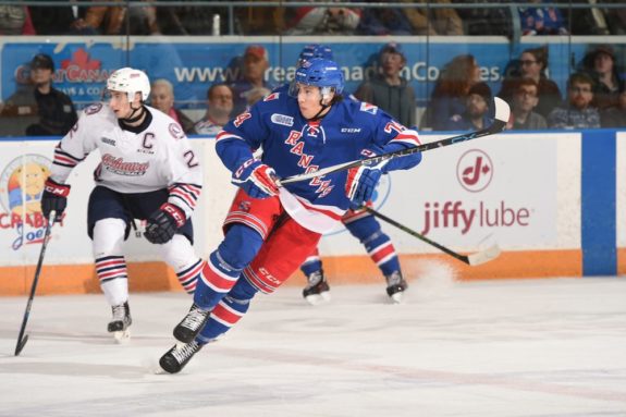 Connor Bunnaman of the Kitchener Rangers