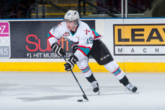 Dillon Dube of the Kelowna Rockets, Flames Prospect