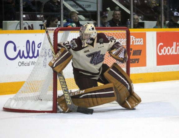 Dylan Wells of the Peterborough Petes