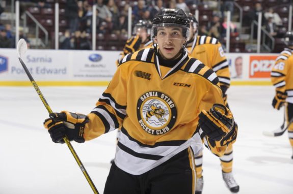 Jordan Kyrou of the Sarnia Sting