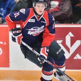 Mikhail Sergachev of the Windsor Spitfires. Photo by Terry Wilson / OHL Images.