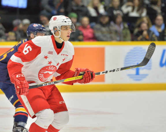 Morgan Frost, OHL, Sault Ste. Marie Greyhounds