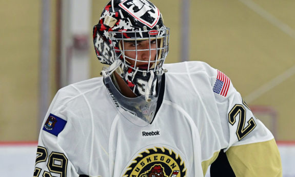 Detroit Red Wings goaltending prospect Keith Petruzzelli.