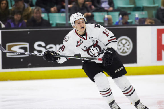 Lane Zablocki of the Red Deer Rebels