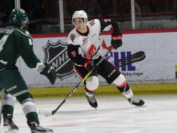 Josh Brook of the Moose Jaw Warriors