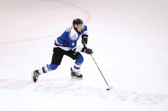 Cale Fleury of the Kootenay ICE