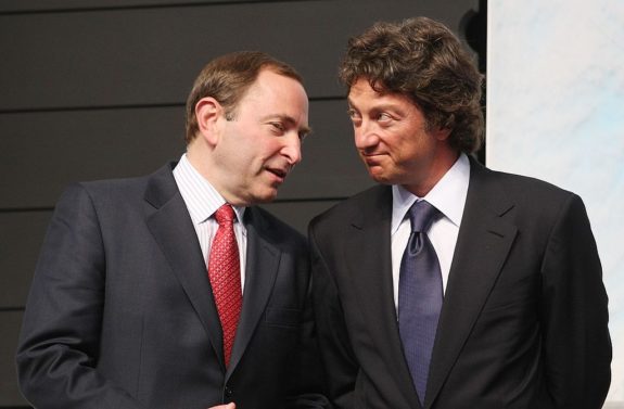 Gary Bettman and Daryl Katz