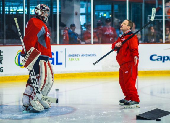 Islanders goaltending coach Mitch Korn