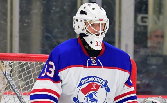 Jake Kucharski of the Des Moines Buccaneers