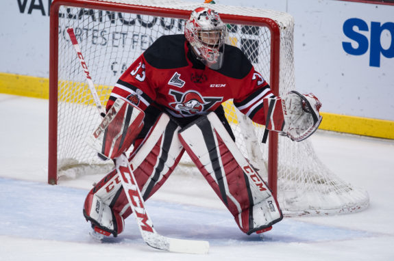 Olivier Rodrigue of the Drummondville Voltigeurs could be a Red Wings draft pick.