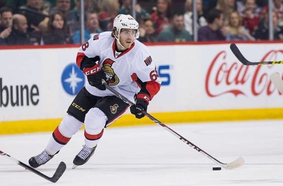 Senators forward Mike Hoffman