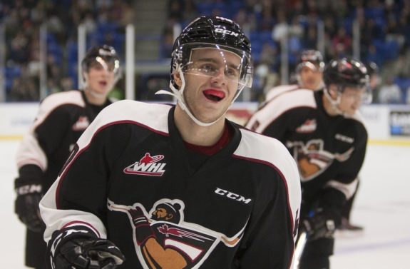 Milos Roman of the Vancouver Giants