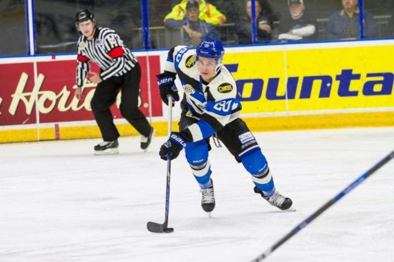 Jonny Tychonick of the Penticton Vees