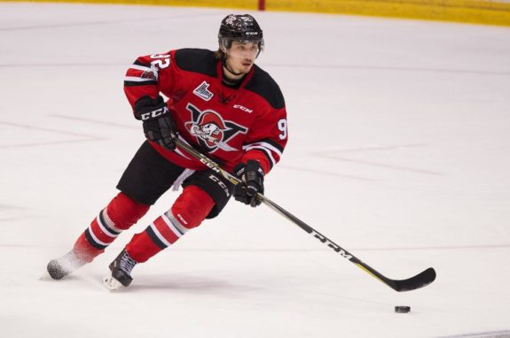 Nicolas Beaudin of the Drummondville Voltigeurs