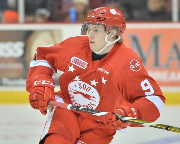 Rasmus Sandin, OHL, Sault Ste. Marie Greyhounds