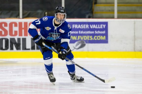 Slava Demin of the Wenatchee Wild and Vegas Golden Knights