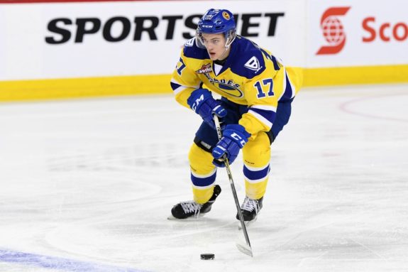 Eric Florchuk of the Saskatoon Blades