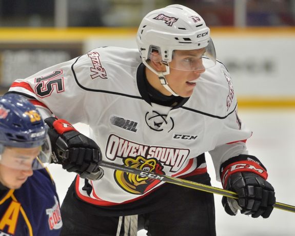 Matthew Struthers, OHL, Owen Sound Attackm North Bay Battalion