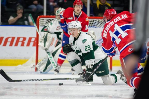 Wyatte Wylie of the Everett Silvertips