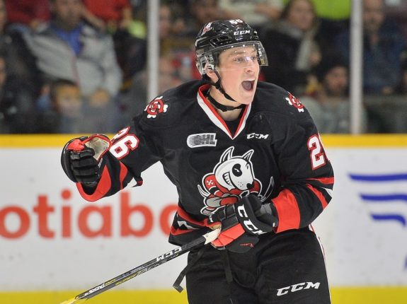 Philip Tomasino of the Niagara IceDogs