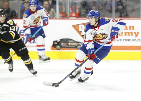 Jordan Spence of the Moncton Wildcats