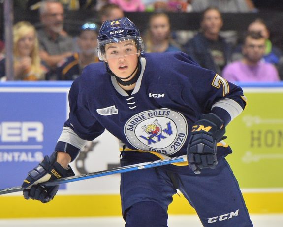 Tyson Foerster, OHL, Barrie Colts