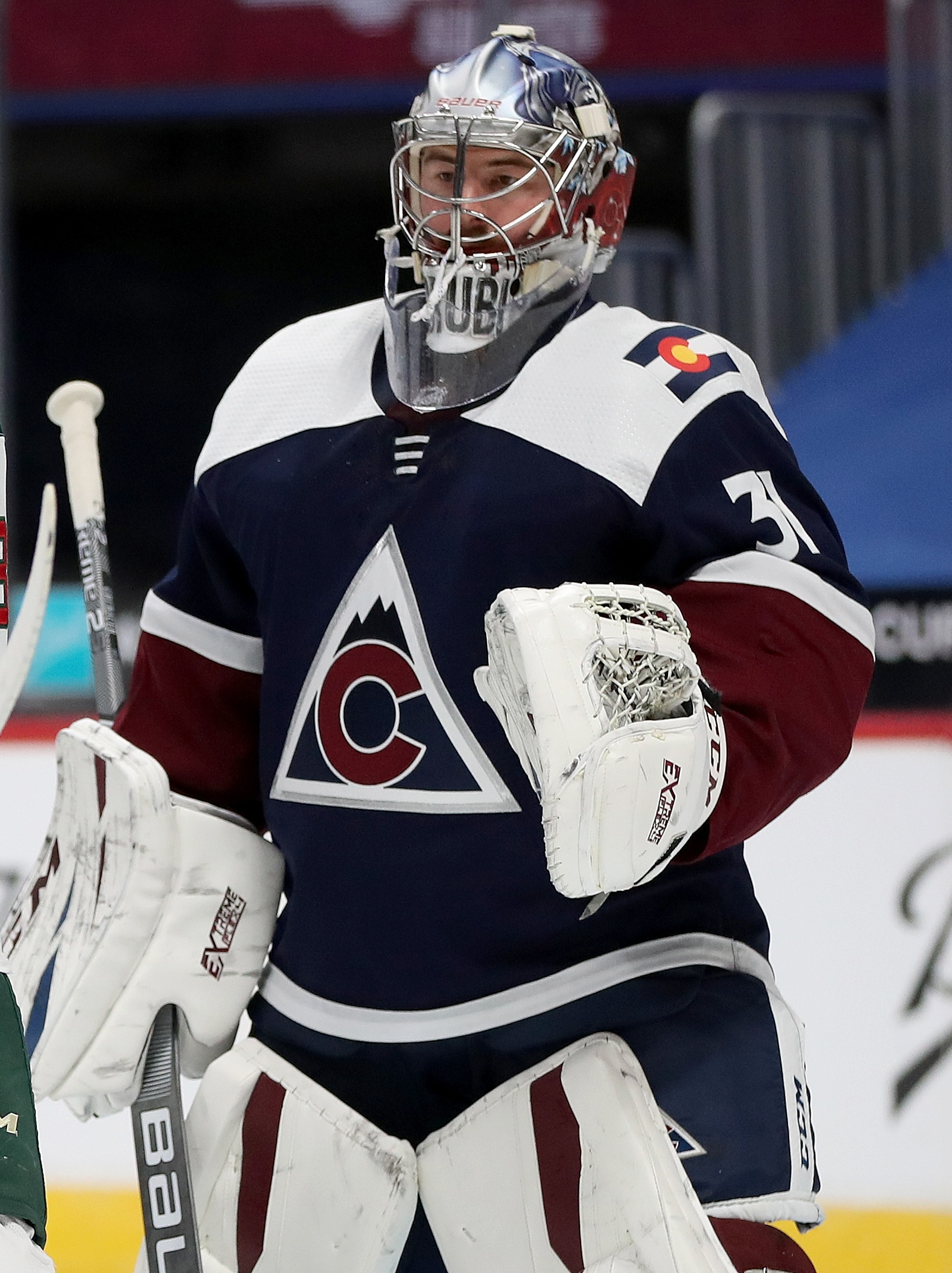 Avalanche goalie Philipp Grubauer visits cancer patients at