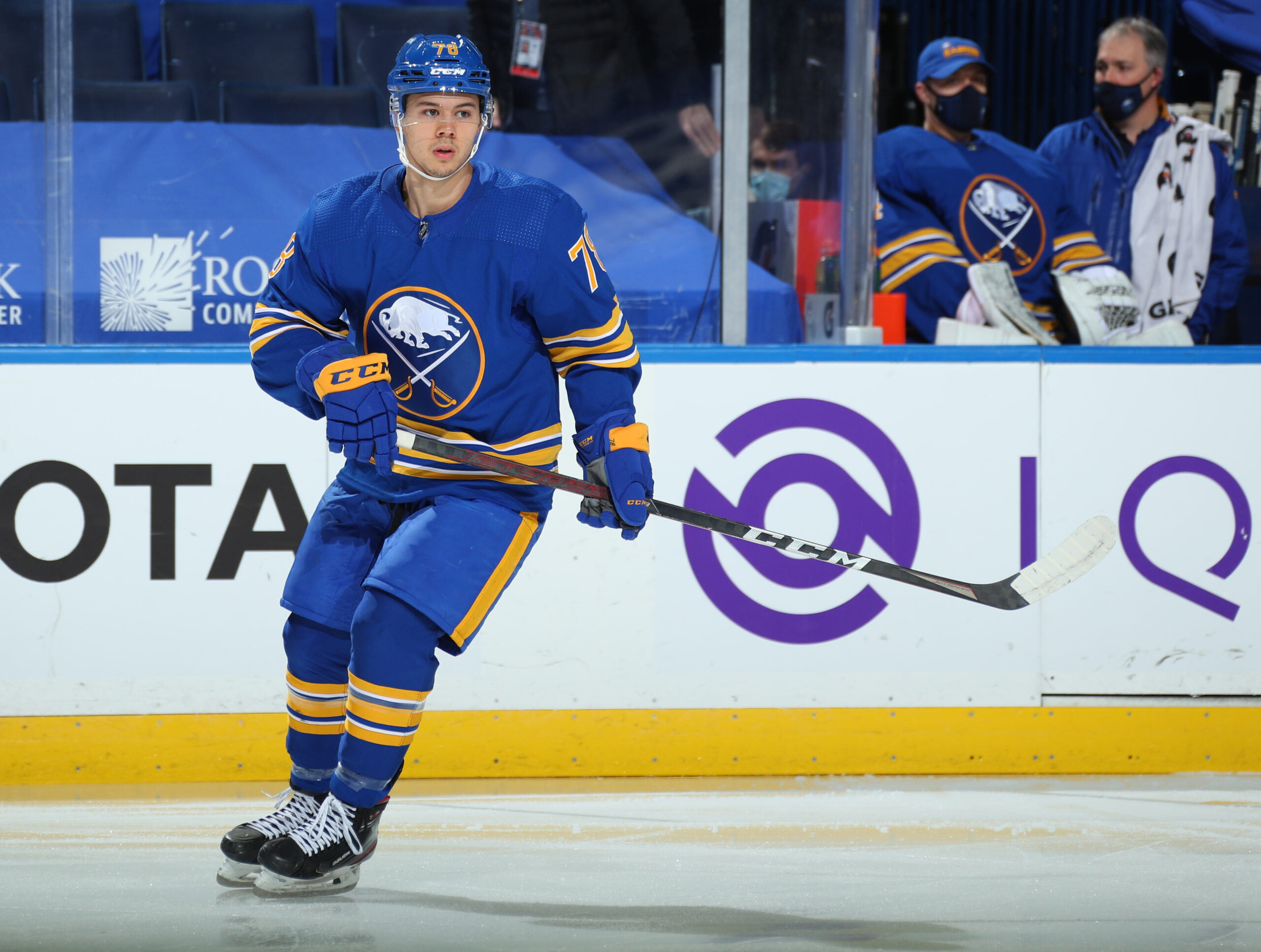 Buffalo Sabres defenseman Jacob Bryson (78) skates during the