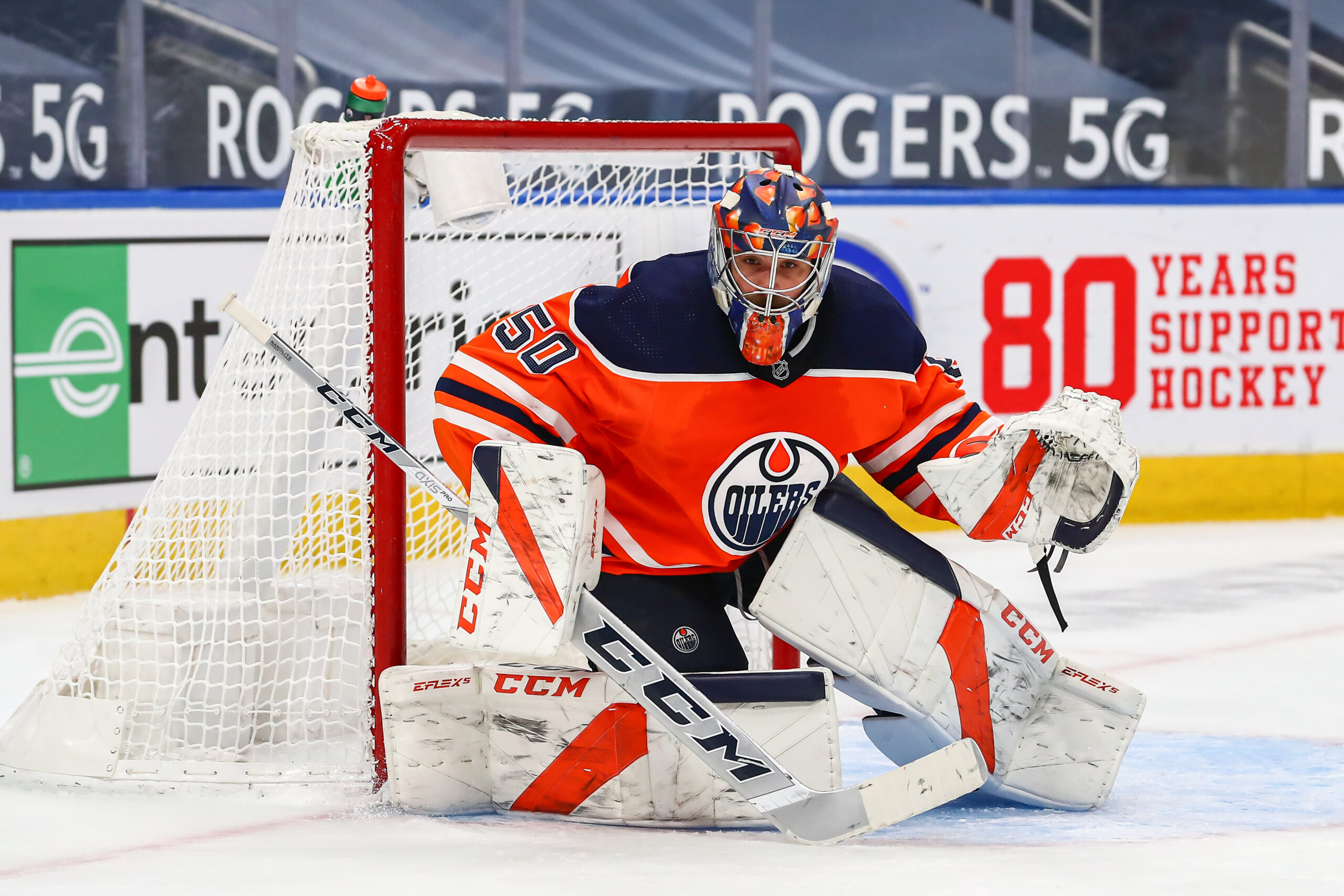 Jack Campbell battling through difficult first season with Oilers