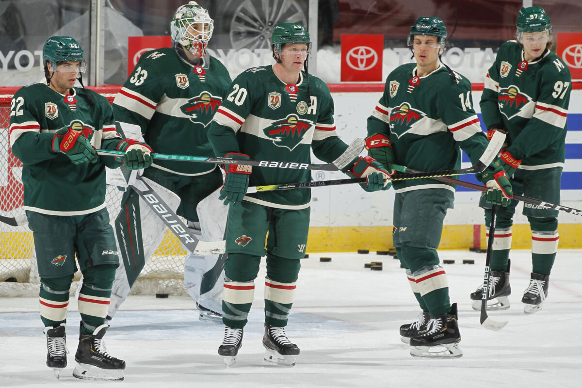 Kevin Fiala Cam Talbot Ryan Suter Joel Eriksson Ek Kirill Kaprizov Minnesota Wild