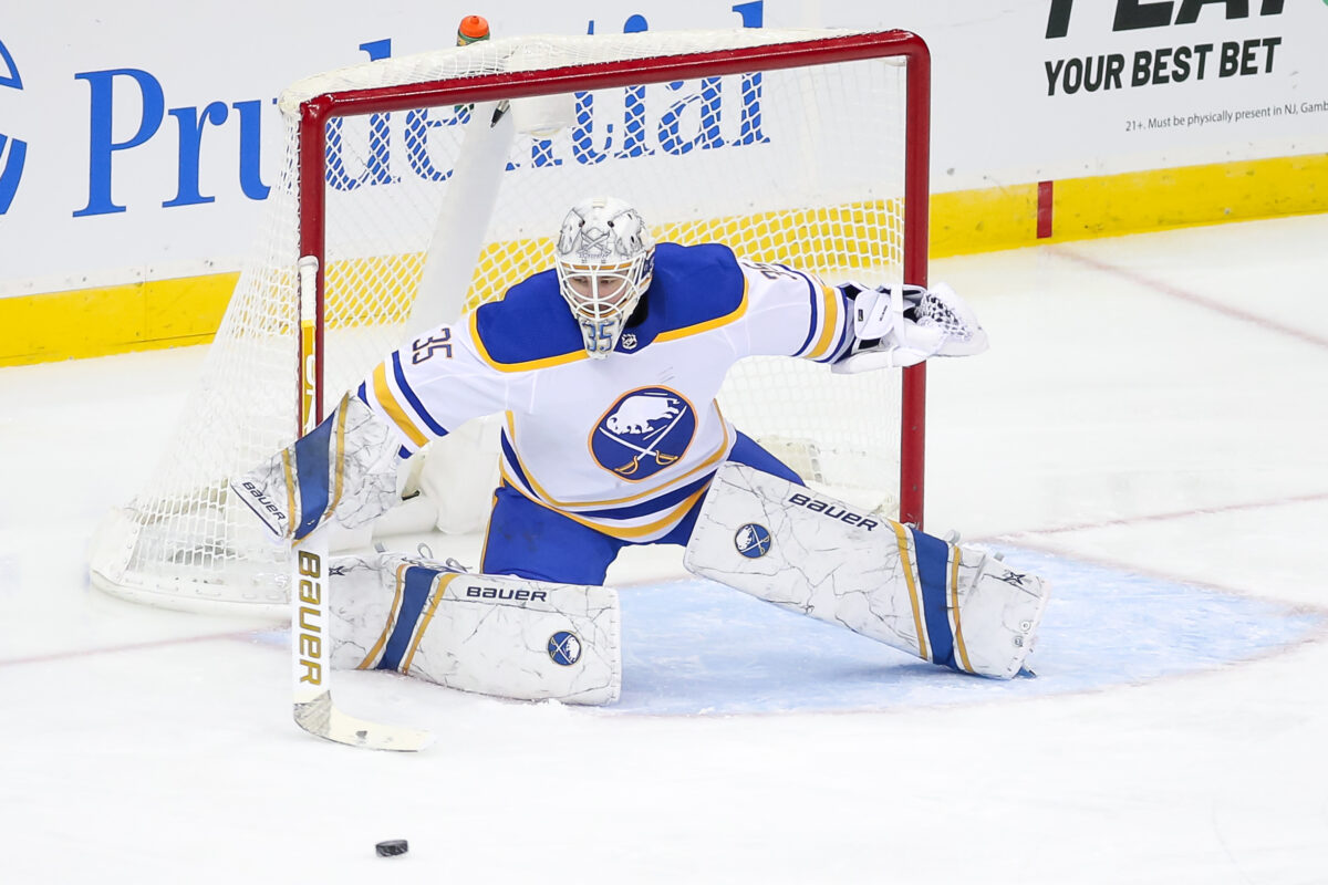 Potential Detroit Red Wings free agent target Linus Ullmark.