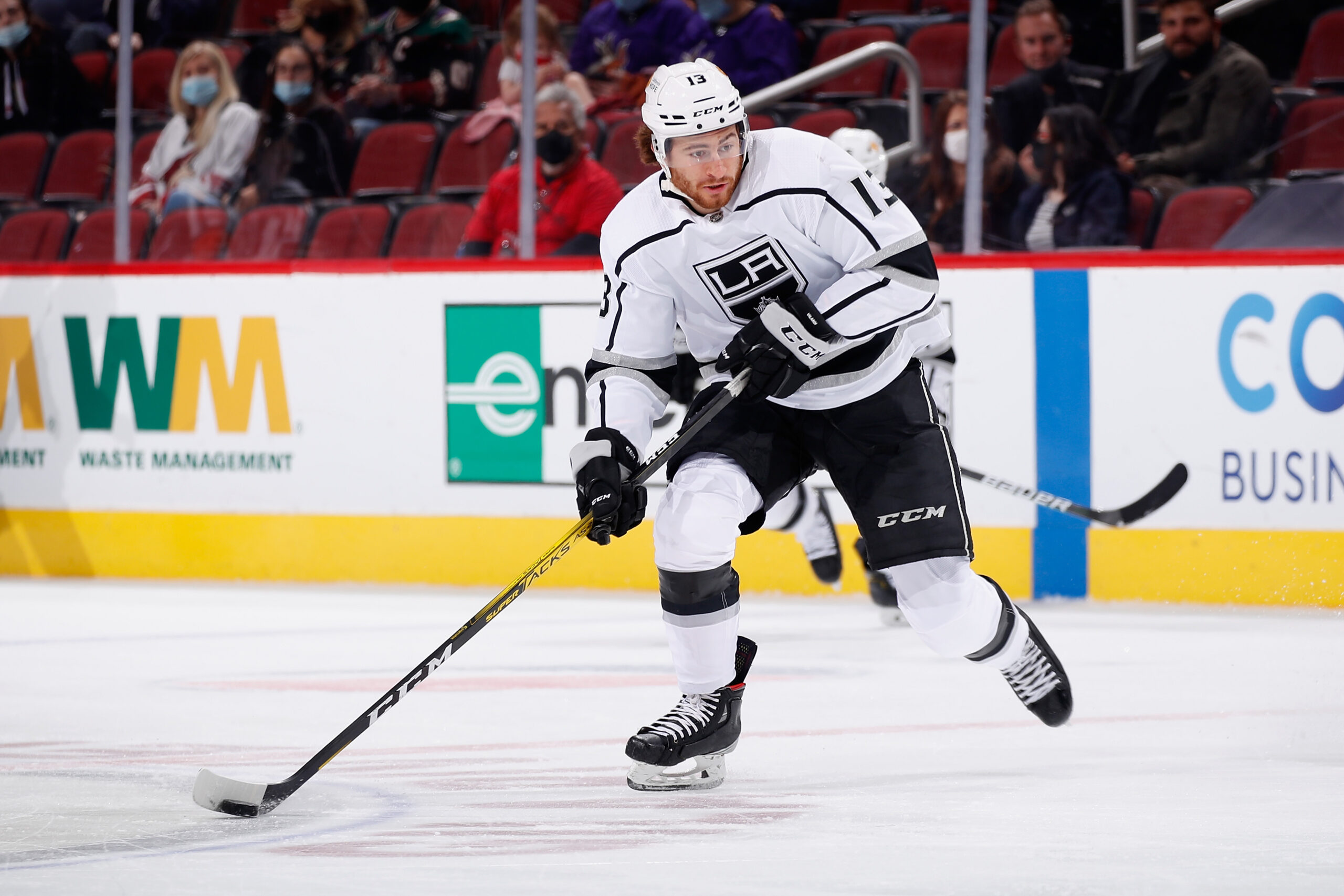 Gabriel Vilardi of the Los Angeles Kings skates on the ice during