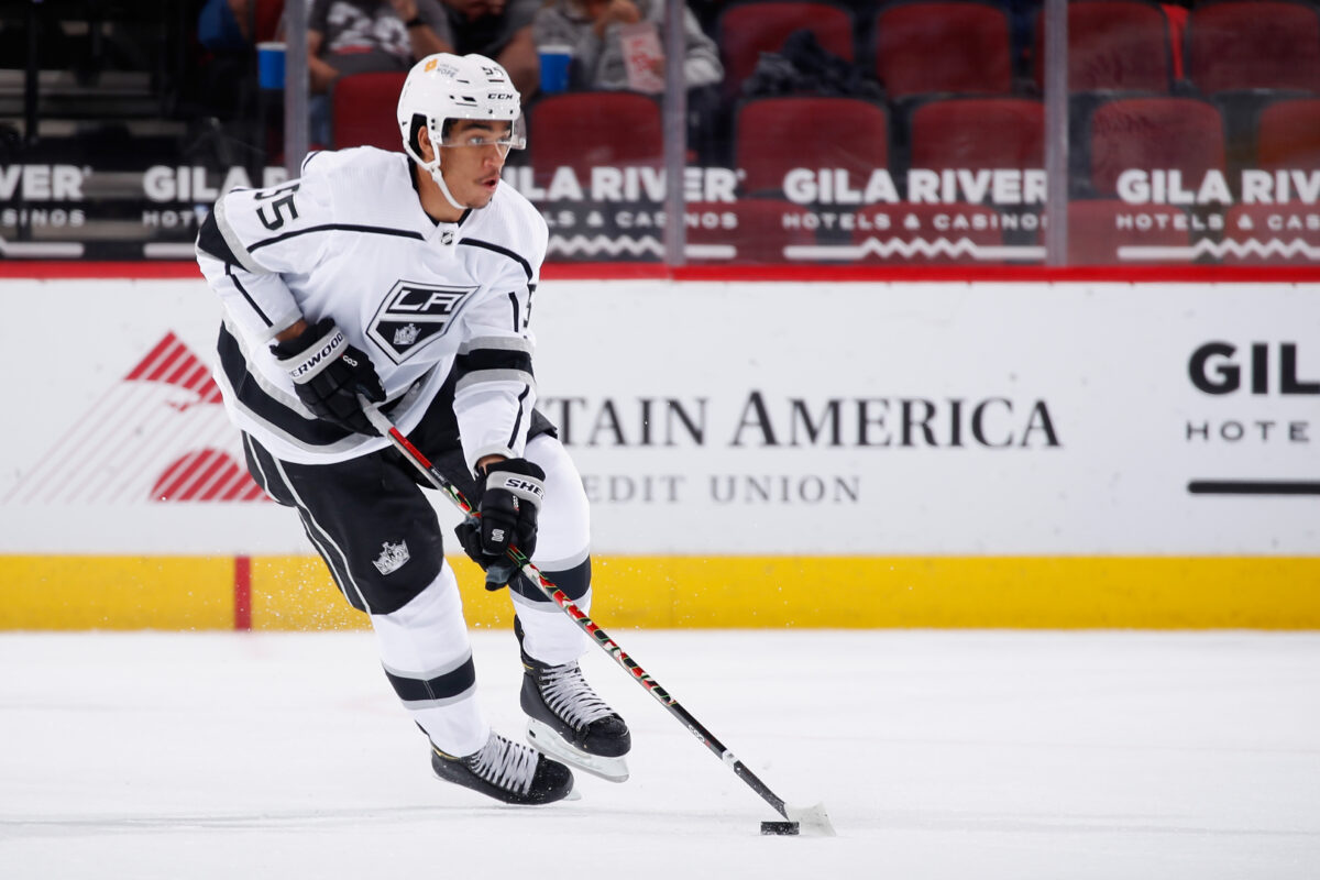 Quinton Byfield LA Kings Andreas Athanasiou Seattle Kraken