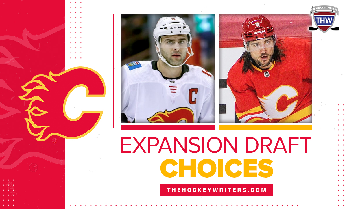 Mark Giordano and Chris Tanev Calgary Flames Expansion Draft Choices