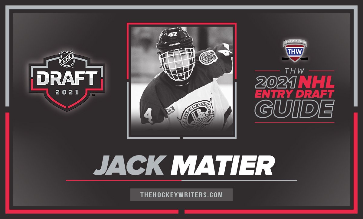 Jack Matier The Hockey Writers 2021 NHL Entry Draft Guide