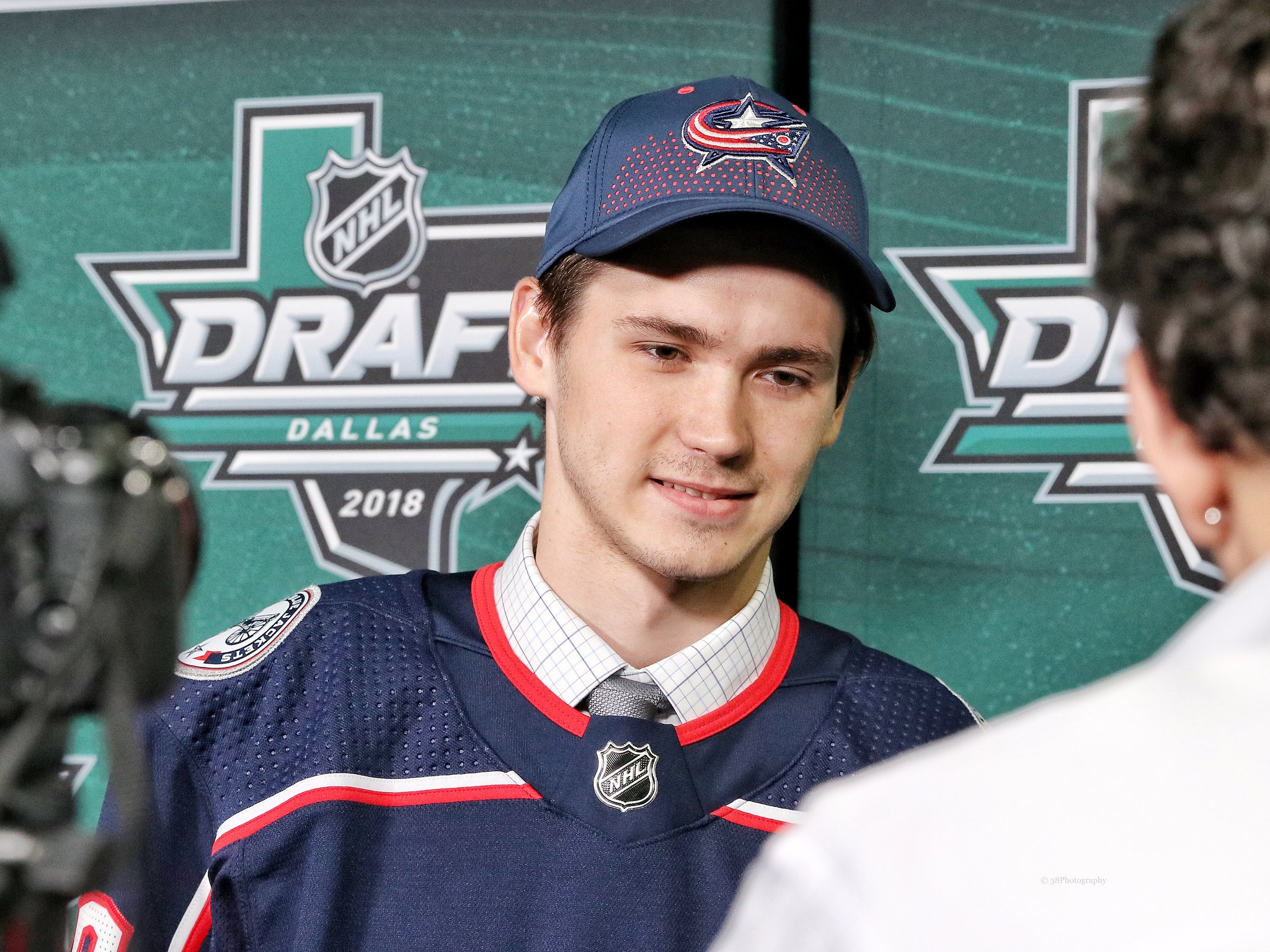 Photo: Blue Jackets Kirill Marchenko Slow to Rise After Fall