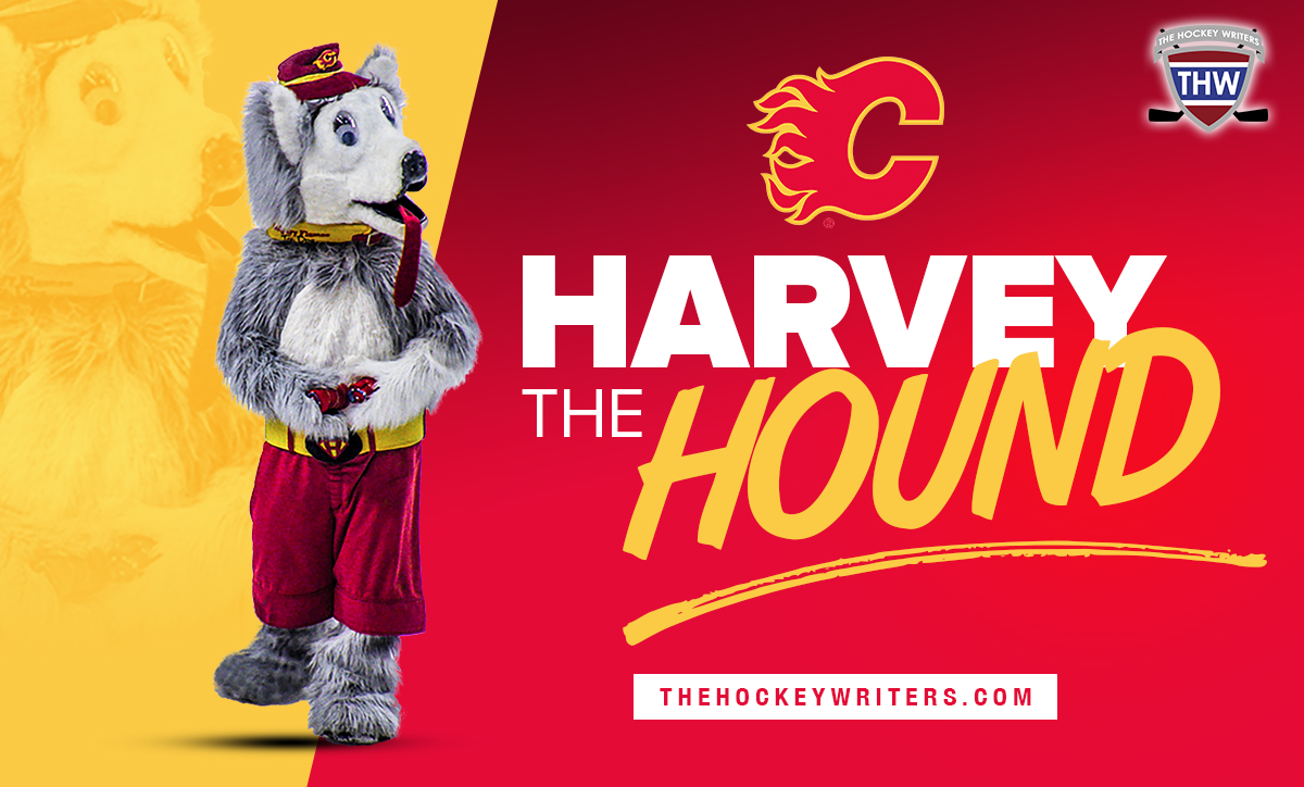 Harvey the Hound (Calgary Flames) Stadium Lights Bobblehead by