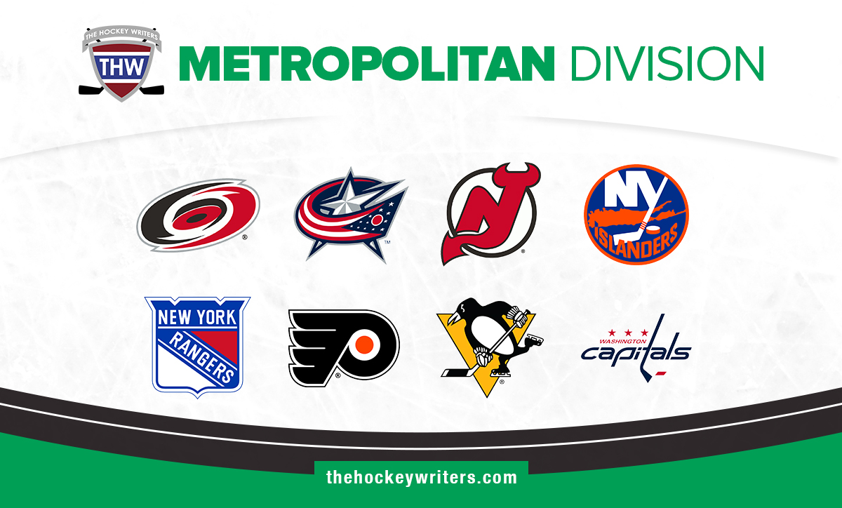 NHL Metropolitan Division Carolina Hurricanes Columbus Blue Jackets New Jersey Devils New York Islanders New York Rangers Philadelphia Flyers Pittsburgh Penguins Washington Capitals