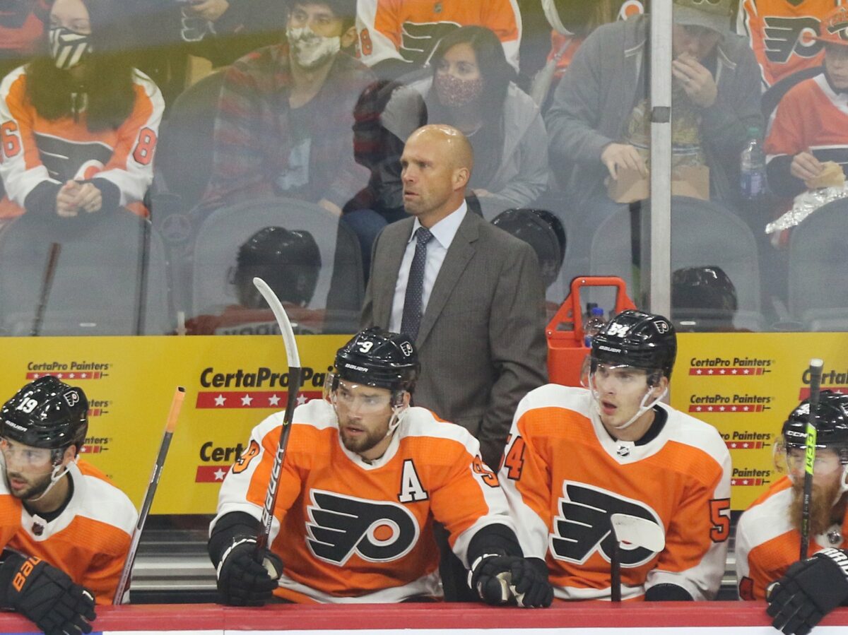 Philadelphia Flyers interim coach Mike Yeo.