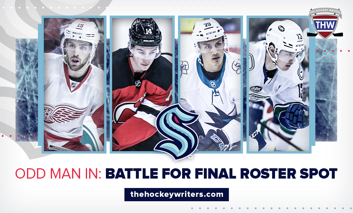 Seattle Kraken Riley Sheahan, Nathan Bastian, Alexander True and Kole Lind Odd Man In: Battle for Final Roster Spot